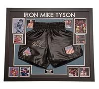Mike Tyson Signed Shorts Luxury FRAMING and Certificate of Authentication Multicoloured
