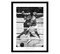 Mike Tyson v Larry Holmes 1988 Boxing Framed Photo Memorabilia