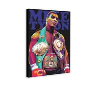 Mike Tysons Pop Art Home Motivational Wall Art Fitness Gym Theme Canvas Painting Canvas Wall Decorations Family Saying Quotes Painting Artwork Frame 8x12inchs(20x30cm)