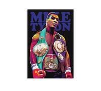 Mike Tysons Pop Art Home Motivational Wall Art Fitness Gym Theme Canvas Painting Canvas Wall Decorations Family Saying Quotes Painting Artwork Frame 8x12inchs(20x30cm)