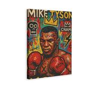 Mike Tysons Pop Art Portrait Home Motivational Wall Art Fitness Gym Theme Canvas Painting Canvas Wall Decorations Family Saying Quotes Painting Artwork Frame 24x36inchs(60x90cm)