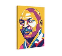 Mike Tysons Pop Art Portrait Wpap Home Motivational Wall Art Fitness Gym Theme Canvas Painting Canvas Wall Decorations Family Saying Quotes Painting Artwork Frame 8x12inchs(20x30cm)