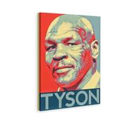 Mike Tysons Portrait Pop Art Home Motivational Wall Art Fitness Gym Theme Canvas Painting Canvas Wall Decorations Family Saying Quotes Painting Artwork Frame 12x18inchs(30x45cm)