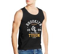 Mike Tyson's Shirt Men's Tank Top T-Shirt Sleeveless Vest Tees Shirt Summer Cotton Top Black