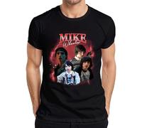 Mike Wheeler Stranger Fan Gift Hawkins 80s Retro 90s Bootleg Men's T-Shirt, black, M