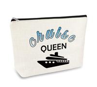Mikela Cruise Trip Gift Cosmetic Bag Cruise Vacation Gift for Women Cruise Themed Travel Makeup Bag Cruising Lover Gift Girls Weekend Gift Beach Life Gift Travel Gift for Best Friend Friendship Gift