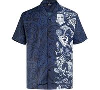 MIKENKO Funny Mens Hawaiian Shirts Short Sleeve Button Up Beach Summer Button Down Hawaiian Shirt for Men Big and Tall, Tiki Mex 01, 4XL