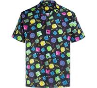 MIKENKO Funny Mens Hawaiian Shirts Short Sleeve Button Up Beach Summer Button Down Hawaiian Shirt for Men Big and Tall, Dr Dungeon 01, L