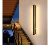 Mikeru 150CM Outdoor LED Wall Light, Vertical Wall Lights 3000k/4500k/6000k 52W Acrylic Long Door Light IP65 Rainproof Outside Lights Mains Powered for Hallways, Foyers, Villa