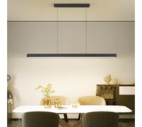 Mikeru 180cm LED Pendant Light, Kitchen Island Lighting 10% to 100% Dimmable Hanging Table Light 3000K/4500K/6000K 3 Color Change Minimalist Ceiling Lamp with Memory Function for Living Room