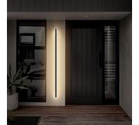 Mikeru 180CM Vertical Outdoor Wall Lights, IP65 Outdoor Garden Modern Lights Acrylic Wall Lamp 3000k/4500k/6000k Tricolor Light 60W Linear Wall Lighting for Hallway, Balcony