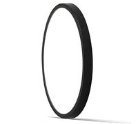 Mikeru 40CM/15.8inch Kitchen Ceiling Lights, 38W Black Modern Round Bathroom Ceiling Light 6000k Cool White Light 2.4cm/0.94in Super Slim LED Lighting for Living Room, Hallway