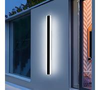 Mikeru Wall Light 6000k, 150cm Vertical Outdoor Wall Lights Contemporary Outside Long Light 48w Cool White LED Outside Wall Lights Wall Mounted Garden Fence Light for Balcony, Porches