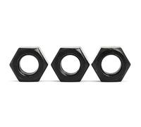 MIKFESPO 10/20/50pcs Hexagon Hex Nuts M1.6 M2 M2.5 M3 M4 M5 M6 M8 M10 M12 M14 M16 M18 M20 M22 M24 M27 M30 Black Oxide Carbon Steel Metric Hex Nuts(M30(10pcs))
