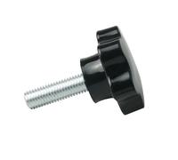 MIKFESPO 1pc M12 M14 M16 Length 30-100mm Black Head Diameter 60mm Thread Replacement Star Hand Knob Bakelite Hand Tighten Screw Tightening Screw(Color:30mm,Size:M12)