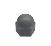 MIKFESPO 5/10pcs Nut M6 M8 M10 M12 M14 M16 Insert Bolt Caps Fasteners Furniture Screw Fittings Nut Protective Cap Threaded Bushings Sets(Gray,M6x10 5pcs)