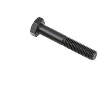 MIKFESPO 5pcs Half Thread M8 Black Outside Hex Head Screws External Hexagon Head Cap Screws Bolts High Tensile Grade 12.9 Alloy Steel(M8x100-HT(5pcs))