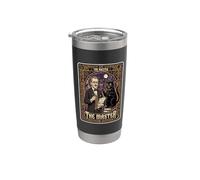 Mikhail Bulgakov The Master Tarot Card Black Cat Novelist Stainless Steel Insulated Tumbler