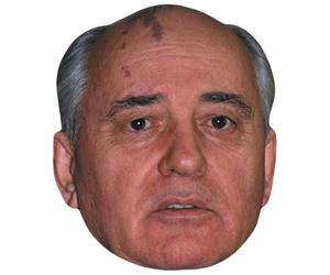Mikhail Gorbachev (Grey) Celebrity Mask, Flat Card Face, Fancy Dress Mask