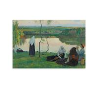 Mikhail Nesterov Beyond The Volga Canvas Print Poster 16x24inch(40x60cm)