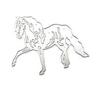 MIKI-Z Steed Horse Metal Cutting Die Animal Die Cuts Embossing Mould Template for DIY Paper Art Crafts Scrapbooking Album Decor, 8.5*7