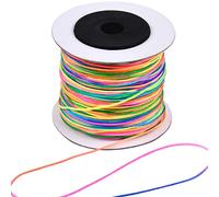 Mikihat Cord Beading Thread for Bracelet Making, 100 M/0.8mm, Coloured String for Jewelry Making, Crafting and Braiding