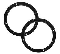 Mikikit 1 Pair 6.5 Inch Plastic Speaker Adapter Spacer Ring for Car Speaker Installation, Sturdy Hollow Design to Sound Clarity in Vehicle Audio Systems