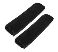 Mikikit 1 Pair Plush Armrest Pads for Wheelchairs and Walkers, Soft Cushion Covers in Black, Easy Installation, Pressure-reducing Armrest Padding Suitable for Hospitals and Nursing Homes