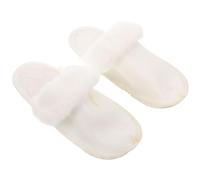 Mikikit 1 Pair Plush Clog Inserts for Winter with Warmth and Lightweight Design, Removable Fluffy Lining Shoe Inserts for Cold Weather, Size 40-41, Simple Style