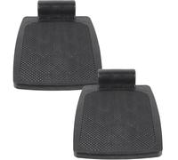 Mikikit 1 Pair Replacement Wheelchair Pedal Footplates Humanized Design Plastic Foot Rest for Elderly Patient Mobility Accessories Sturdy and Replaceable for Daily Use