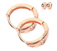 Mikikit 1 Pair round Earring Rhinestones Earrings S925 Silver Fashion Style Fine Workmanship Not Easy to Break Summer Beach Accessory