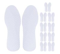 Mikikit 10 Pairs Disposable Wood Pulp Thin Shoe Insoles for Sneakers, Multi-use Sports Inserts with Shock Absorption, Breathable Cut-to-fit Pads for Men and Women Size 37