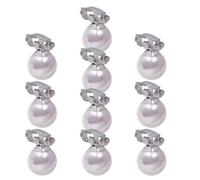 Mikikit 10 Pcs Mini Pearl Braid Hair Clips for Plastic Hair Accessories with Charming and Elegant Design to Decorate and Highlight Appearance for Daily Use