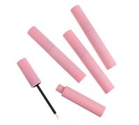 Mikikit 10 Pcs Pink Refillable Empty Mascara Tubes Lightweight Plastic Eyelash Cream Containers Storage Tubes for Cosmetic Salons and Markets