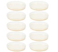 Mikikit 10 Pcs Plastic Petri Dish: Sterile Bacterial Culture Dish, Laboratory Plant Cell Tissue Petri Accessories for Lab Supplies, School Science Equipment