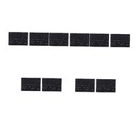 Mikikit 10 Sheets Keyboard Stickers for Laptop Computer English Lettering Stickers for Notebook Keyboard Qwerty for Home Office Use