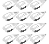 Mikikit 100 Pcs Heart Hair Clips for Women, Minimalist Design Carbon Steel Hair Accessories in Silver, Elegant and Lovely Style for Christmas and Theme Events