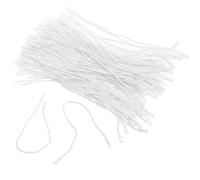 Mikikit 1000pcs Large White Cotton Price Tag Strings for Clothes Hanging Tags Strings Retail Store Fasteners Sturdy Cotton Rope Ties for Clothing Label Attachments