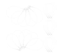 Mikikit 1000pcs Plastic Tag Fasteners with Security Loop, 8cm Snap Pin for Clothing Price Tags, Retail Store Tagging Supplies