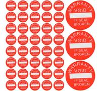 Mikikit 1000pcs Round Adhesive Warning Labels Red Stickers for Electronics Protection Tamper Evident Void Seal Stickers for Phones Tablets Computers Self-Adhesive Security Tags
