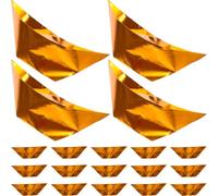 Mikikit 100pcs Gold Ingot Paper DIY Worship Ancestor Tomb-Sweeping Sacrificing Accessory Paper Ingot