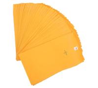 Mikikit 100pcs Kraft Clasp Envelopes Manila Money Envelopes for Home Office Business Mailing Documents with Sturdy Portable Design