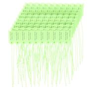 Mikikit 100pcs Light Green Plastic Cable Ties with Adjustable Locking Length and Secure Self-Locking Design, Anti-Fake Label Ties for Luggage and Boxes, for Airlines and Supermarkets