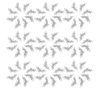 Mikikit 100pcs Mini Bat Charms for Jewellery Making in Silver Zinc Alloy with Smooth Edges, Safe Retro Bat Pendant Hanging Charm for DIY Craft and Holiday Decoration Accessories