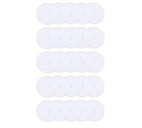 Mikikit 100pcs Plastic Earring Backs for Studs Relief Pads Safe and Comfortable Earring Backings for Preventing from Wearing