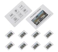 Mikikit 100pcs Polarized Test Kit Card for Lenses and Glasses Made of Paper with Quick Polarization Detection Feature, Educational and Interactive Design, for Optical Shops and Retail
