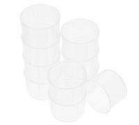 Mikikit 10pcs 15ml Pp Plastic Measuring Cups for Lab and Kitchen, Graduated Liquid Medicine Beakers for Cooking, Mixing, and Juice Measuring