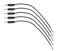 Mikikit 10Pcs 3.5Mm Mono Audio Cable Male Plug to Bare Wire Connector for Headphone Speaker Microphone Repair and Replacement