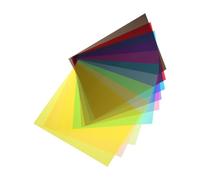 Mikikit 10pcs A4 Iridescent Cellophane Film Sheets Multi-color Pvc Wrap for Crafts Wrapping and DIY Decoration