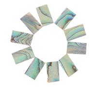 Mikikit 10pcs Abalone Shell Guitar Sound Hole Decor Strips for DIY Sound Hole Decoration Guitar DIY Decoration Materials for Acoustic and Classical Accessories